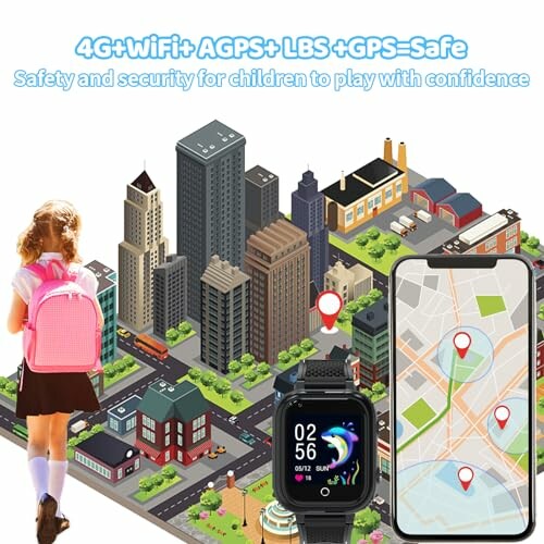 Montre GPS pour enfant avec carte et localisation