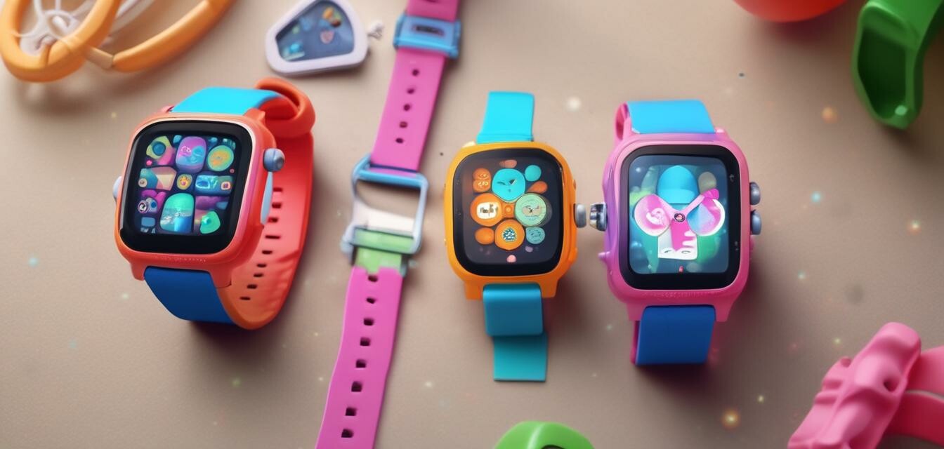 Montre connectée colorée pour enfants