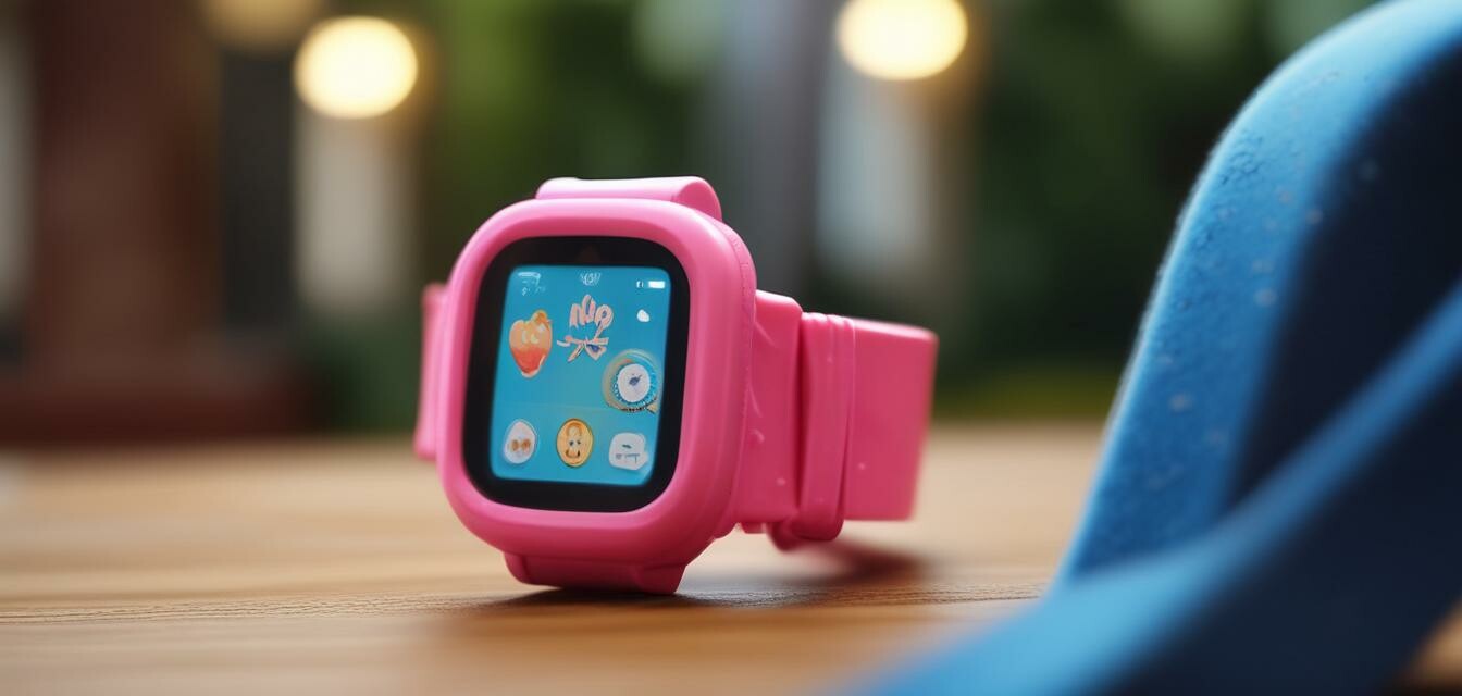 Détails d'une montre GPS pour enfants