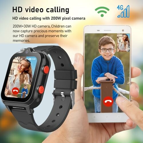 DDIOYIUR Montre Connectée Enfant 4G